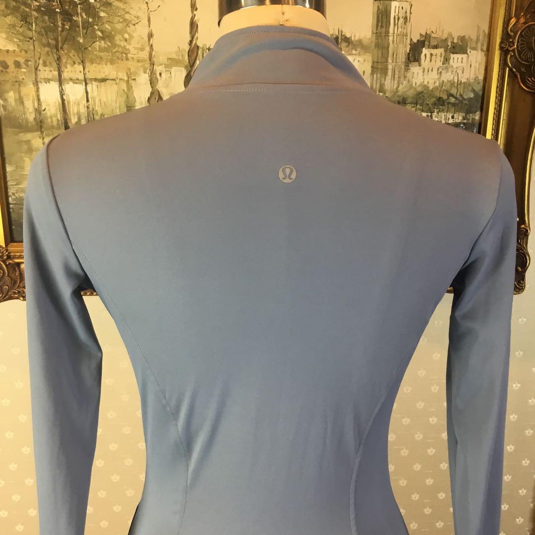 LULULEMON☆ サイズXL フィットジャケット スモークブルー