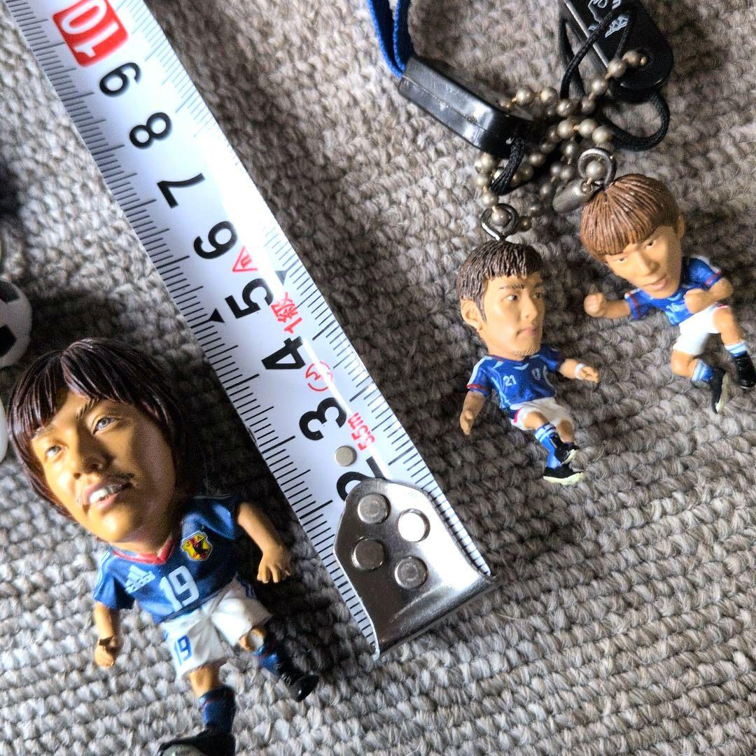 サッカー選手フィギュア3体セット + リアルマドリードキーホルダー