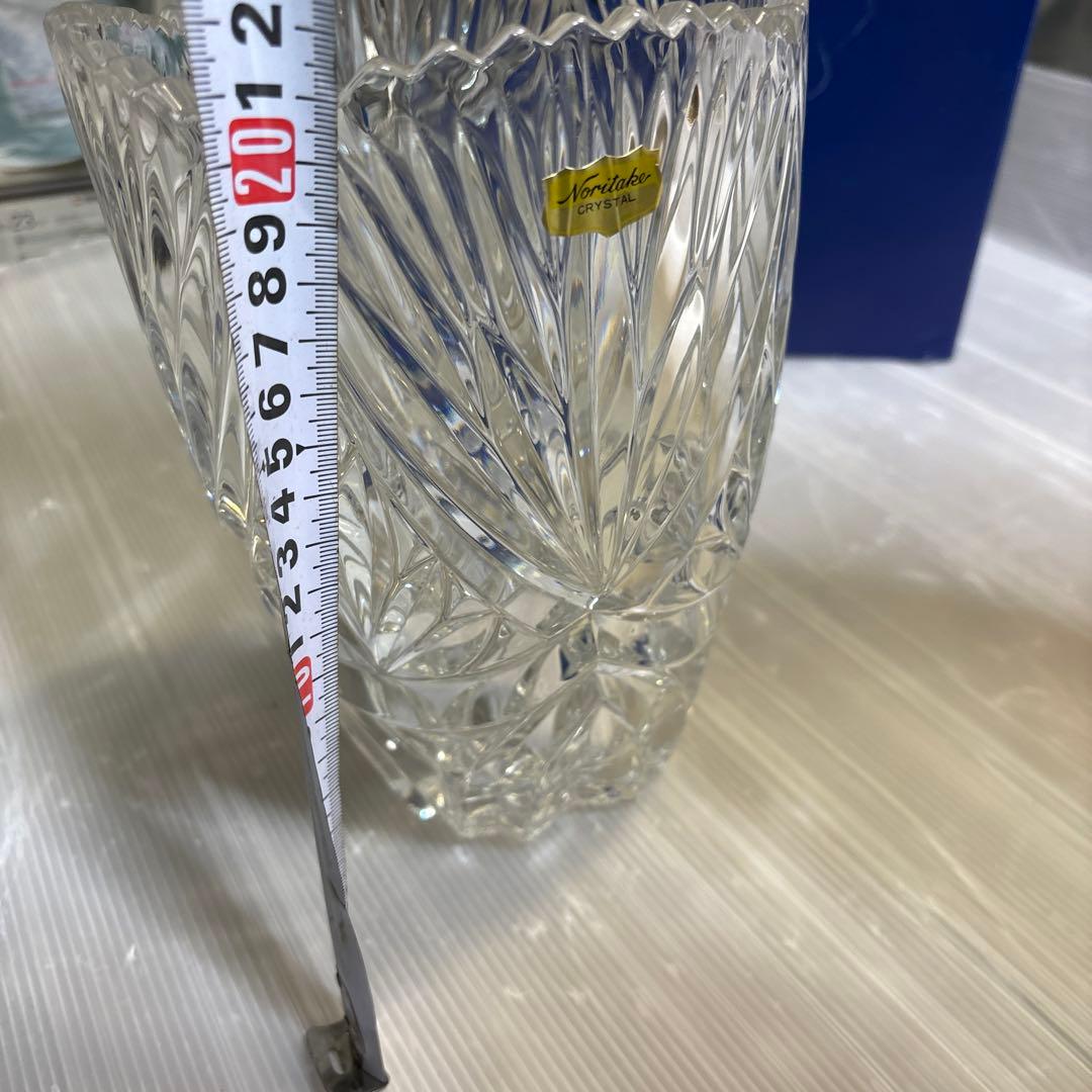 クリスタル　ノリタケ　花瓶
