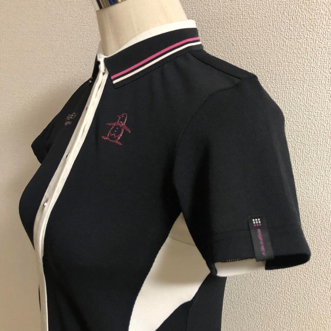 マンシングウェア REFINEY コラボ ゴルフ ポロシャツ ブラック Mサイズ