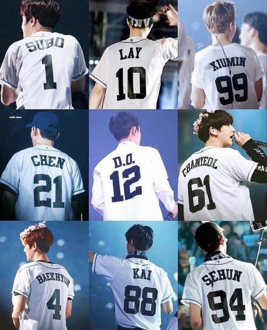 EXO チャニョル ベースボールユニフォーム