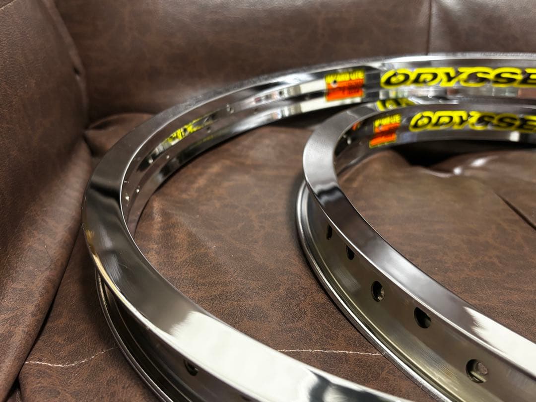 ODYSSEY HAZARDLITE リム メッキ 2本セット 48H BMXに