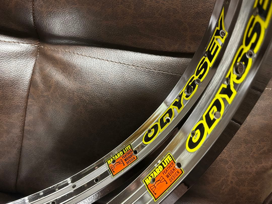 ODYSSEY HAZARDLITE リム メッキ 2本セット 48H BMXに