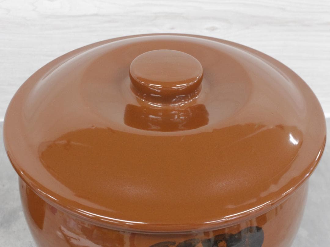 ▲2個セット 常滑焼 蓋付き甕 漬物鉢 梅干し 味噌 容器