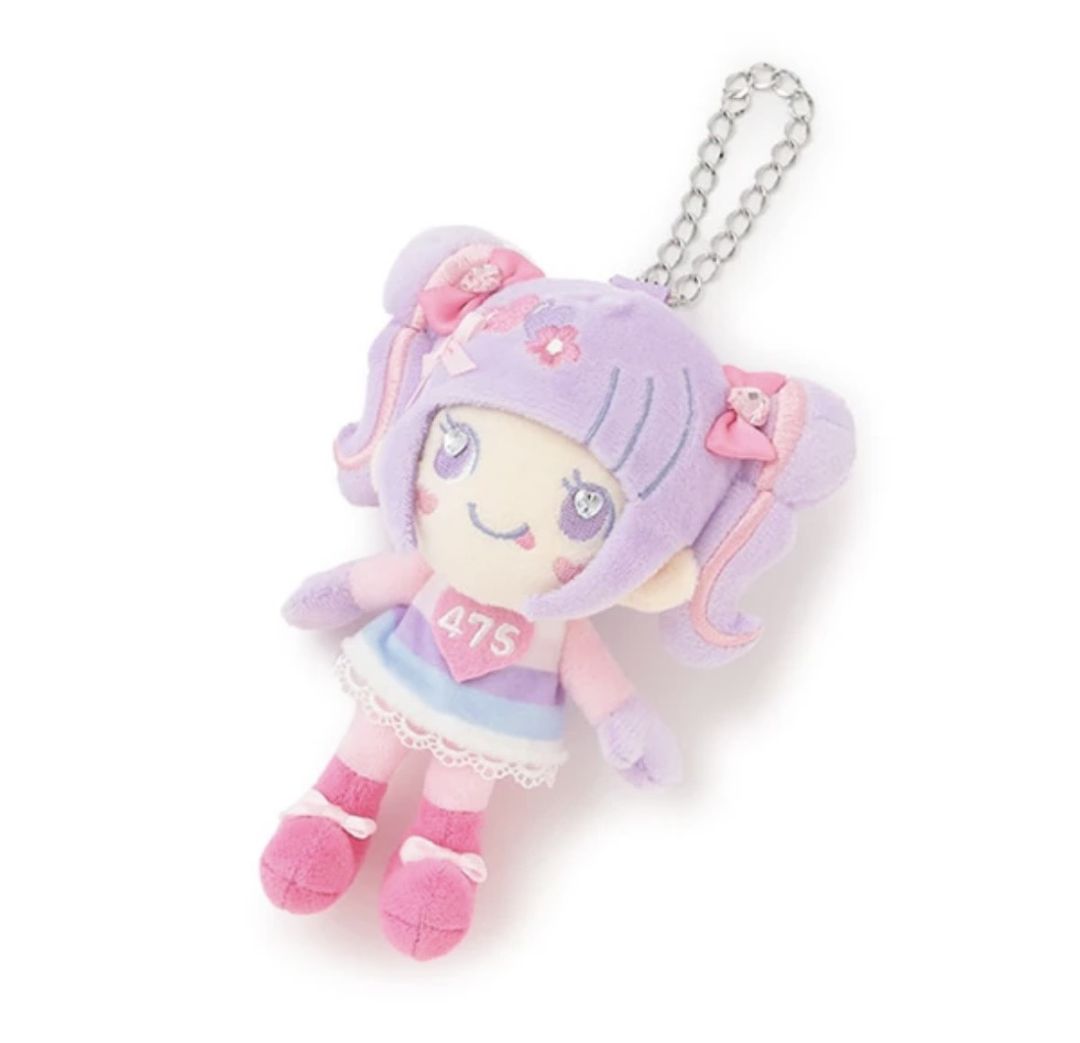 mezzo piano しなこちゃんぬいぐるみチャームラベンダー新品タグ付