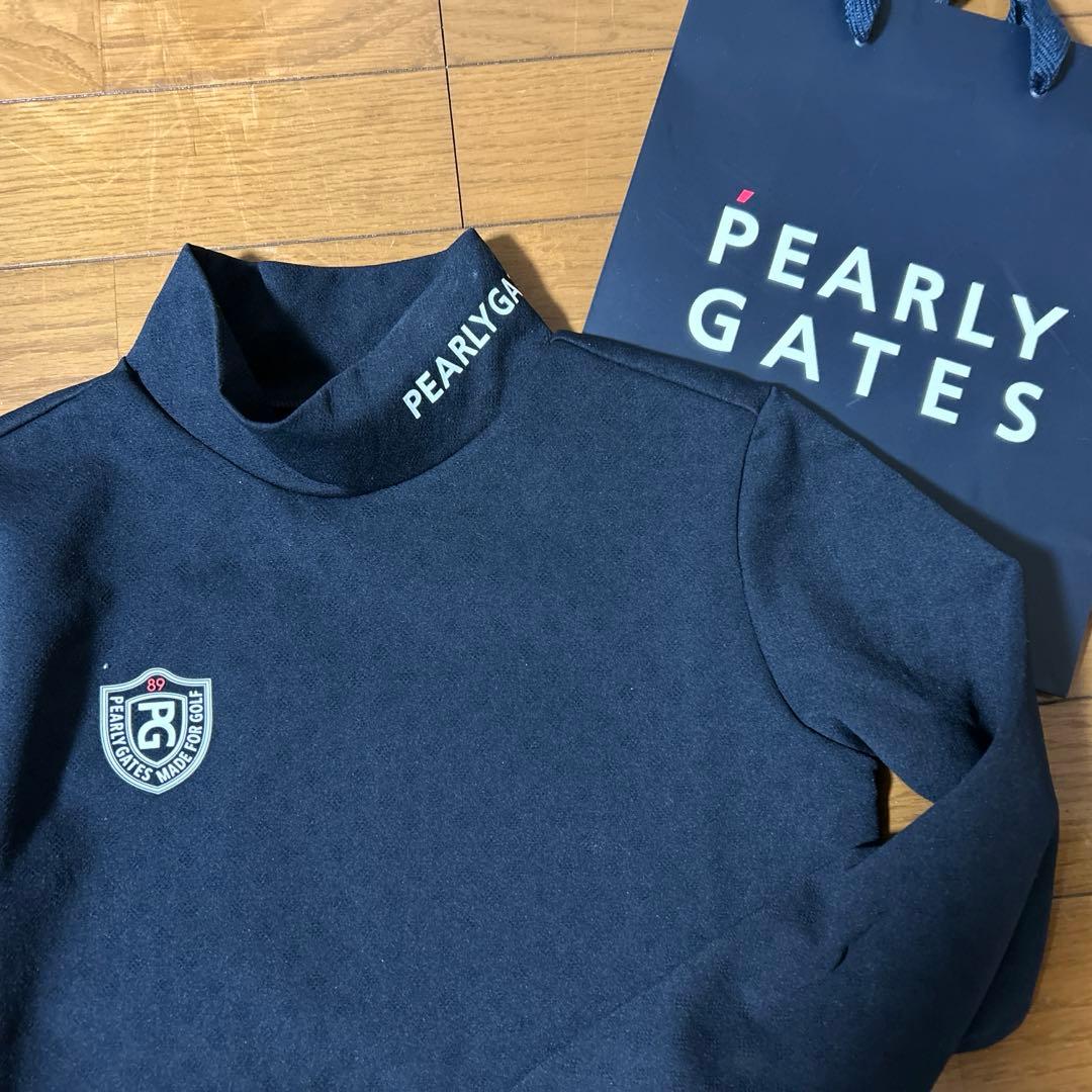 新品パーリーゲイツ　モックネックシャツ