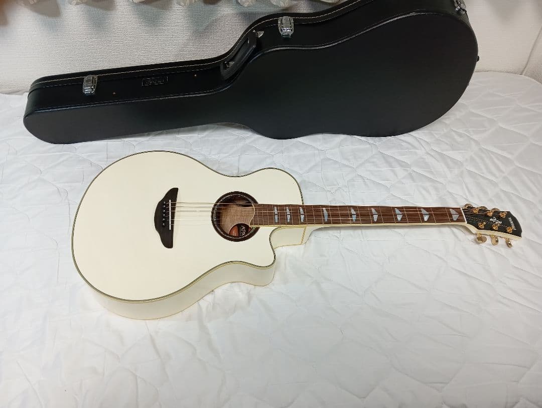 ヤマハ エレアコギターAPX 1000 PW　超美品！ハードケース入りす