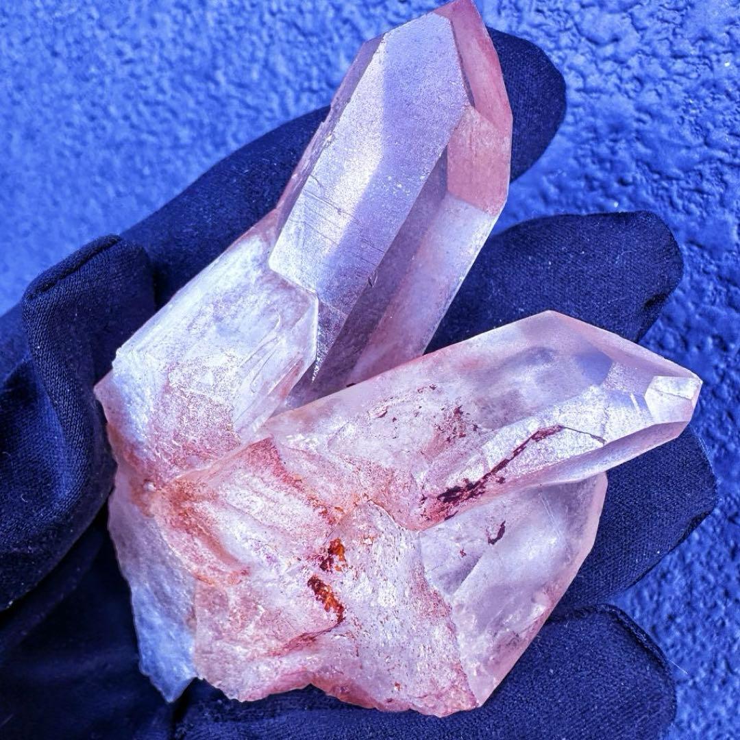 希少❗️高透明度❗️超綺麗♡超強いパワー ピンクヒマラヤ クラスター天然石A1490