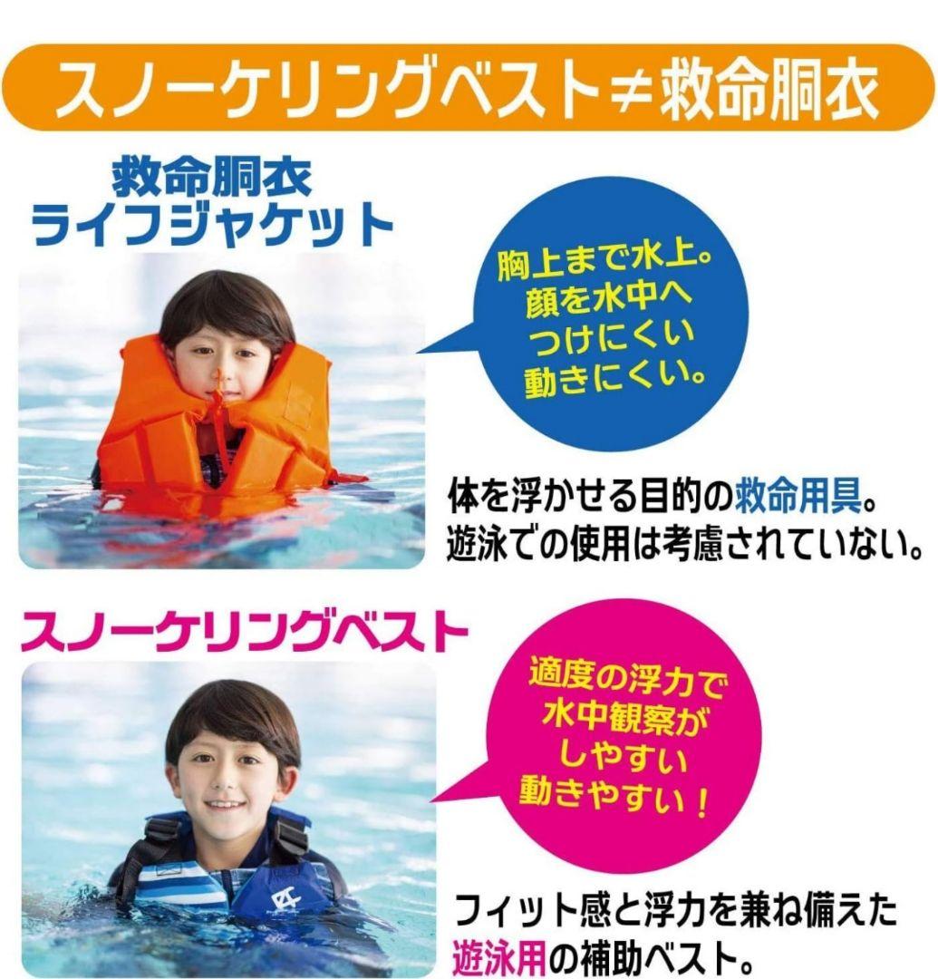 泳ぎやすさを極めた 股ベルトなし シュノーケリングベスト①