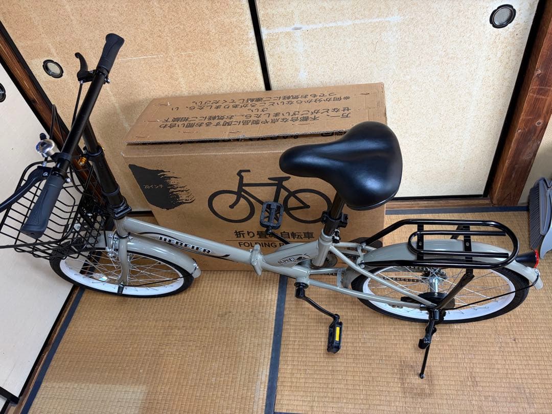 JEIBEIER 折りたたみ自転車 ベージュ