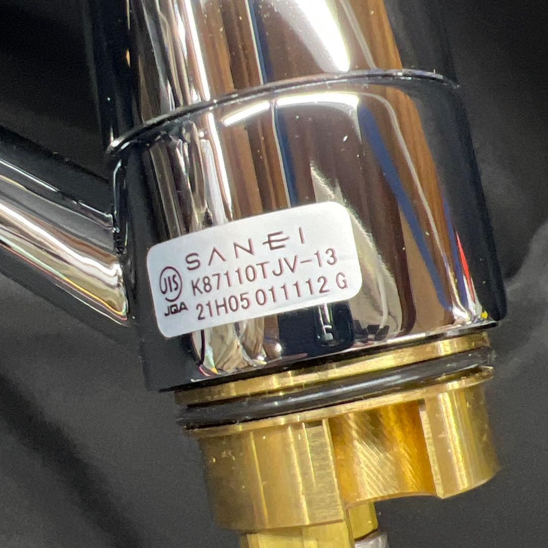 L3【保管品】SANEI シングルワンホール混合栓K87110TJV-13