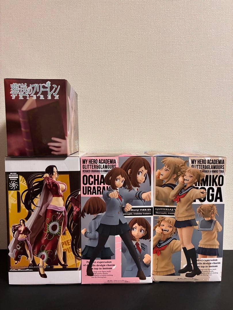 最新プライズフィギュア4体セット　ハンコック、フリーレン、麗日お茶子、トガヒミコ