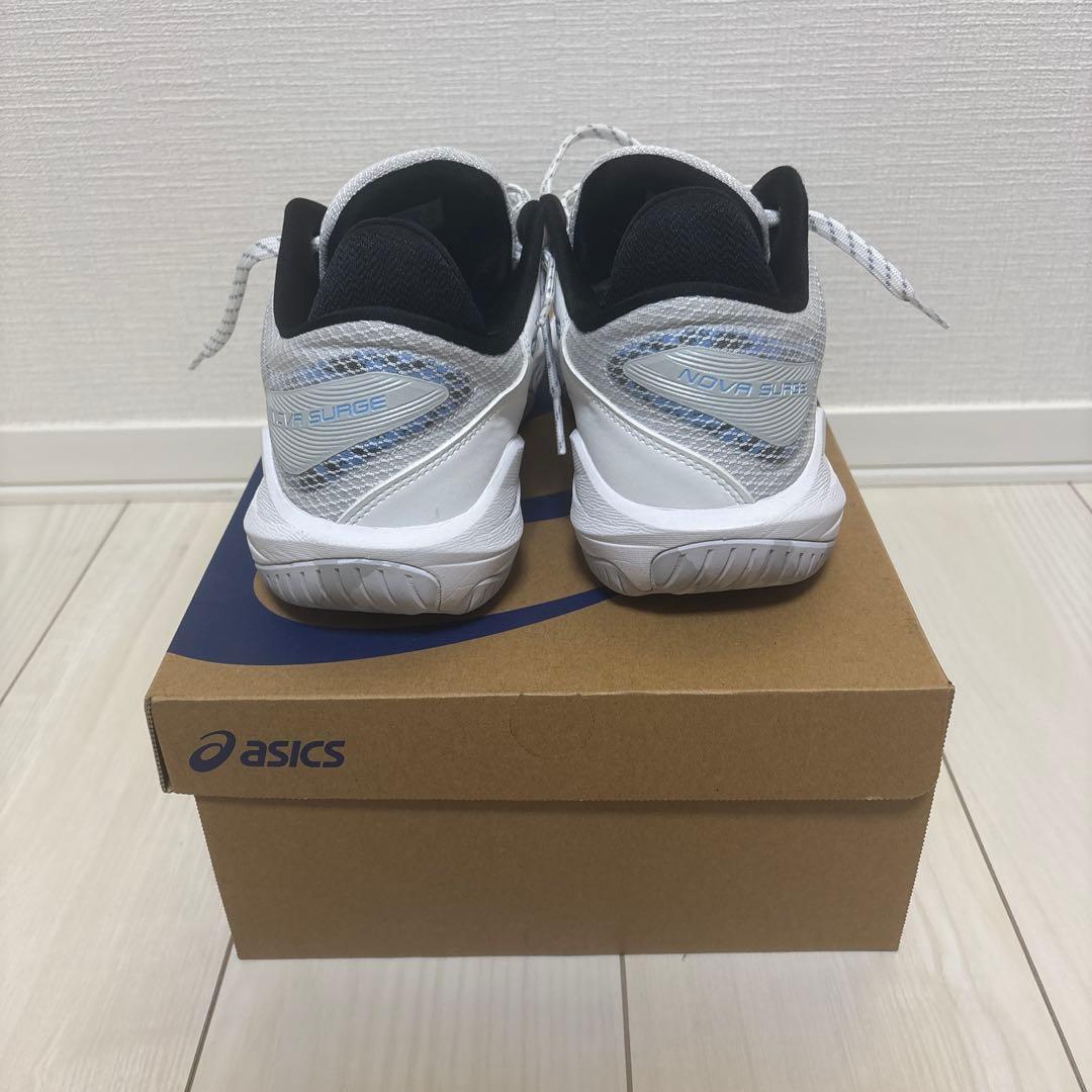 asics NOVA SURGE LOW 27.5cm ホワイト/ブルー