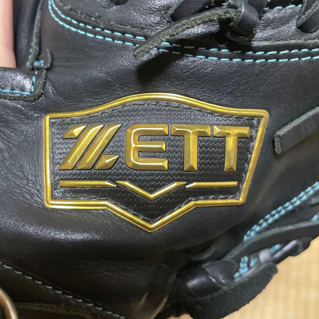 ZETT 黒　軟式グローブ　 右投げ用