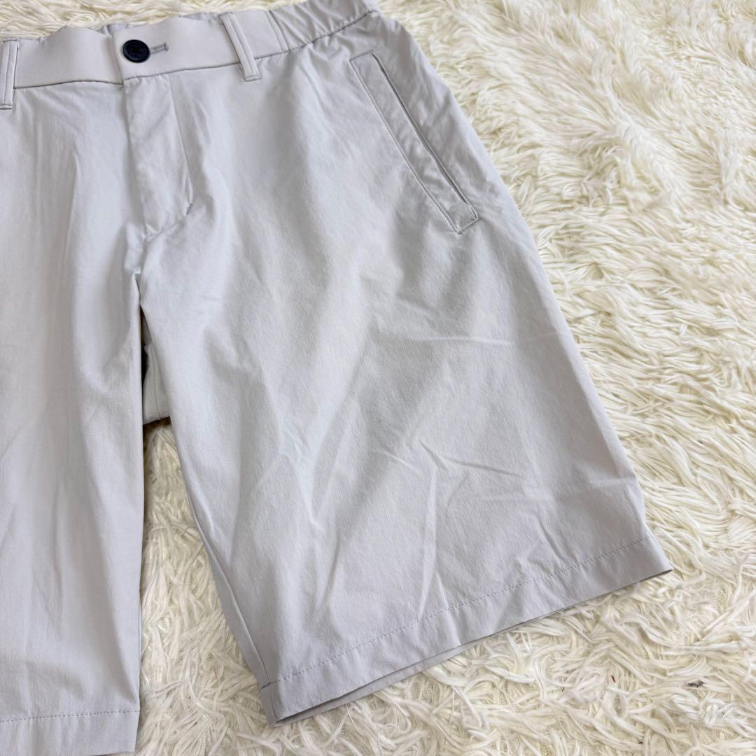 【デサントゴルフ】美品 ハーフパンツ グレー Mサイズ メンズ サラサラ