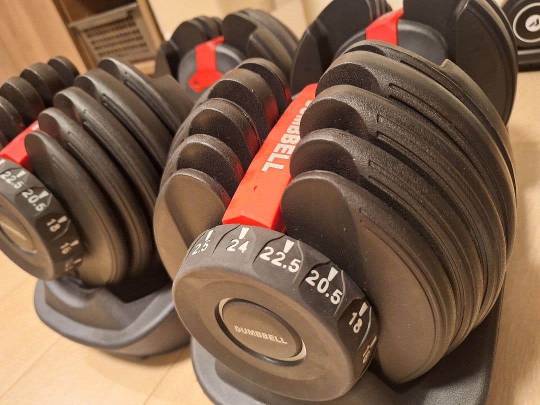 可変式ダンベル 24kg 15段階調整