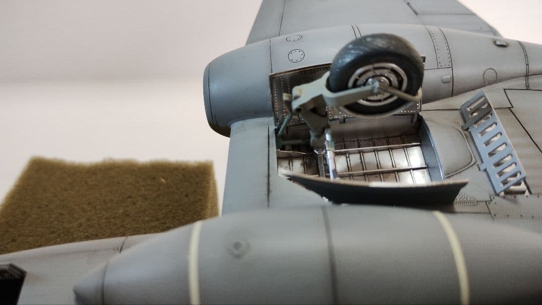プラモデル完成機　1/48　グロスターミーティアF.3