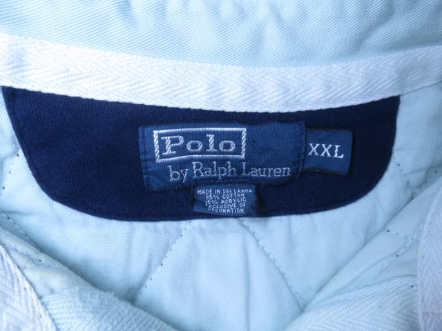 XXL ポロ ラルフローレン スウェット ラガーシャツ ネイビー