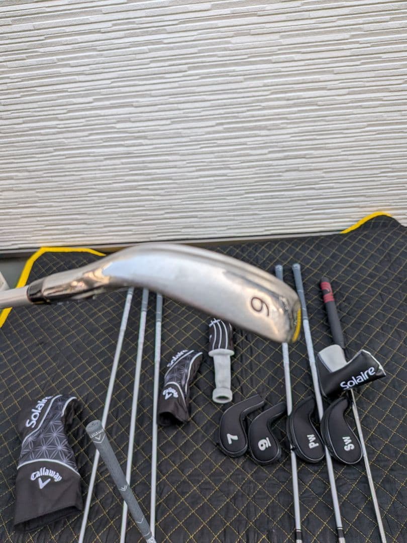 い*い様 Callaway Solaire ゴルフバッグ 黒/グレー　おまけ付