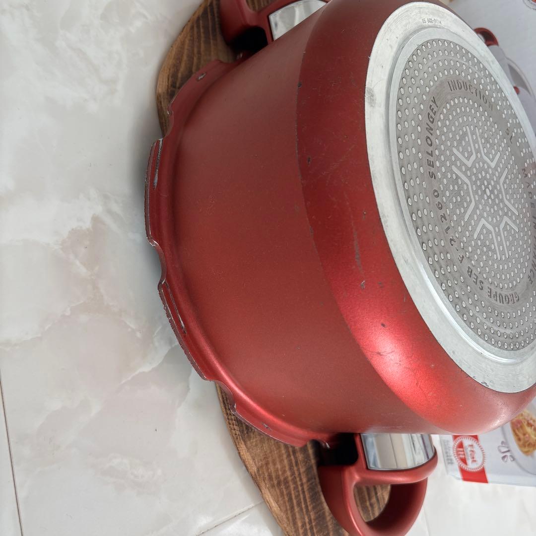 T-fal 2in1圧力鍋　クリプソミニットデュオ　レッド　5.2L 5号