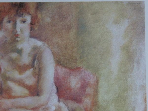 ジュル・パスキン、【座る女】、高級画集画、状態良好、新品高級額装付