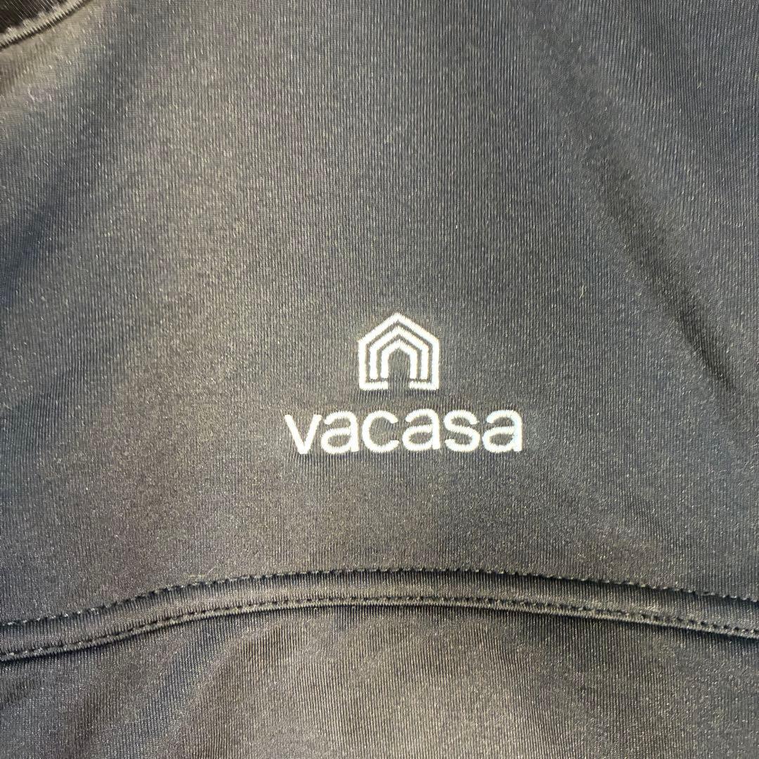 【USA古着】ノースフェイスシェルベストXL企業モノ刺繍ドローvacasa