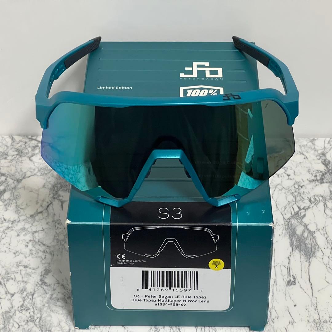 100% ワンハンドレッド サングラス S3 Sagan Blue Topaz