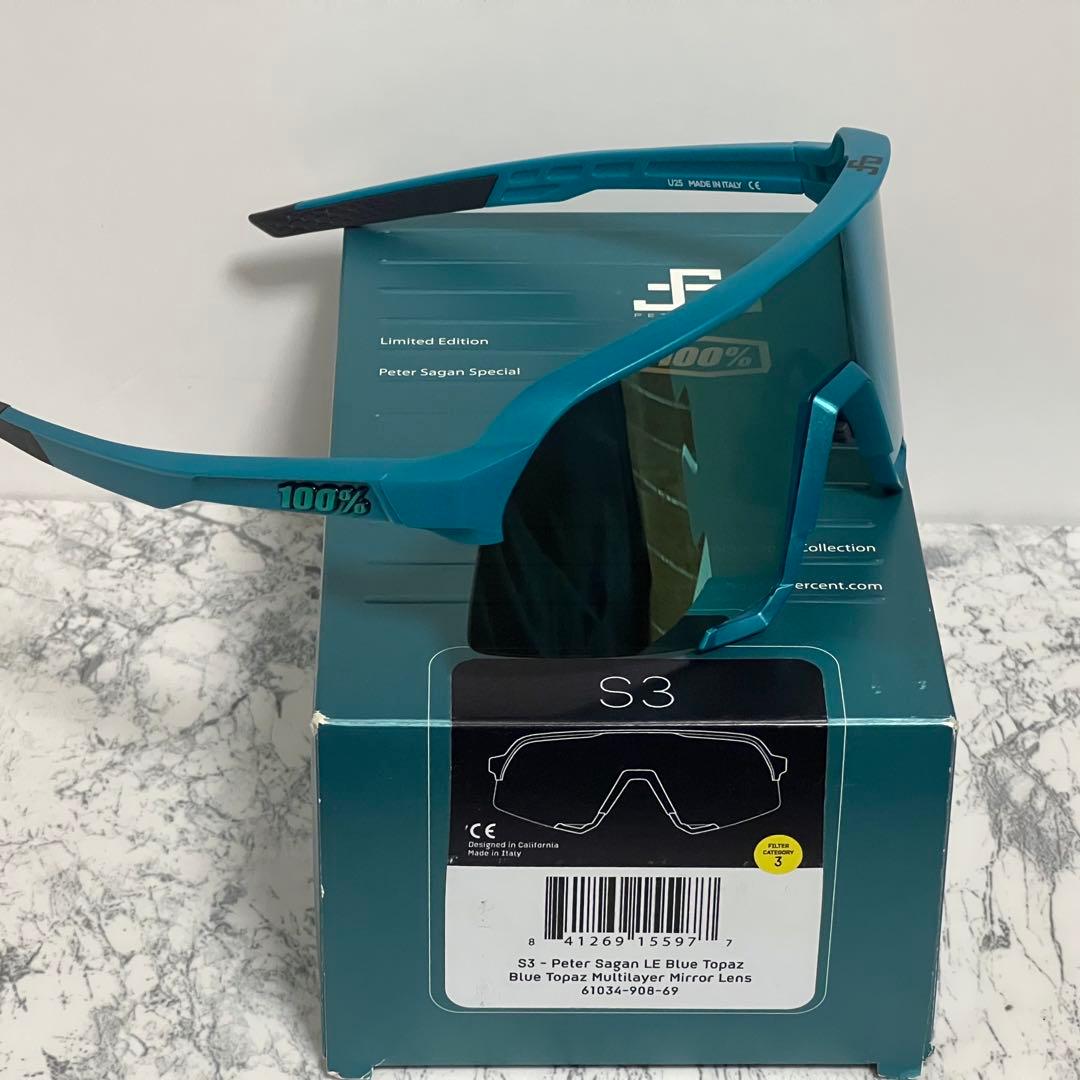 100% ワンハンドレッド サングラス S3 Sagan Blue Topaz