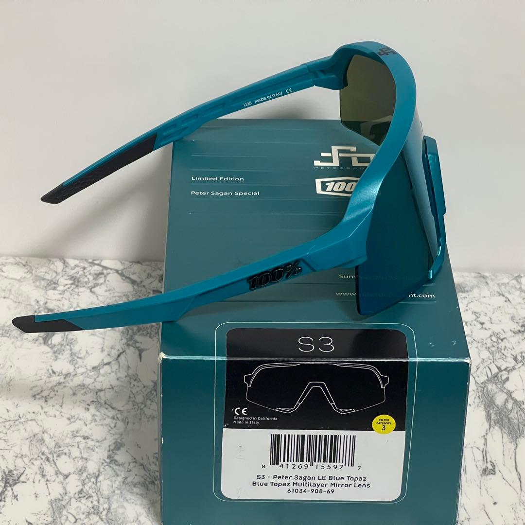 100% ワンハンドレッド サングラス S3 Sagan Blue Topaz