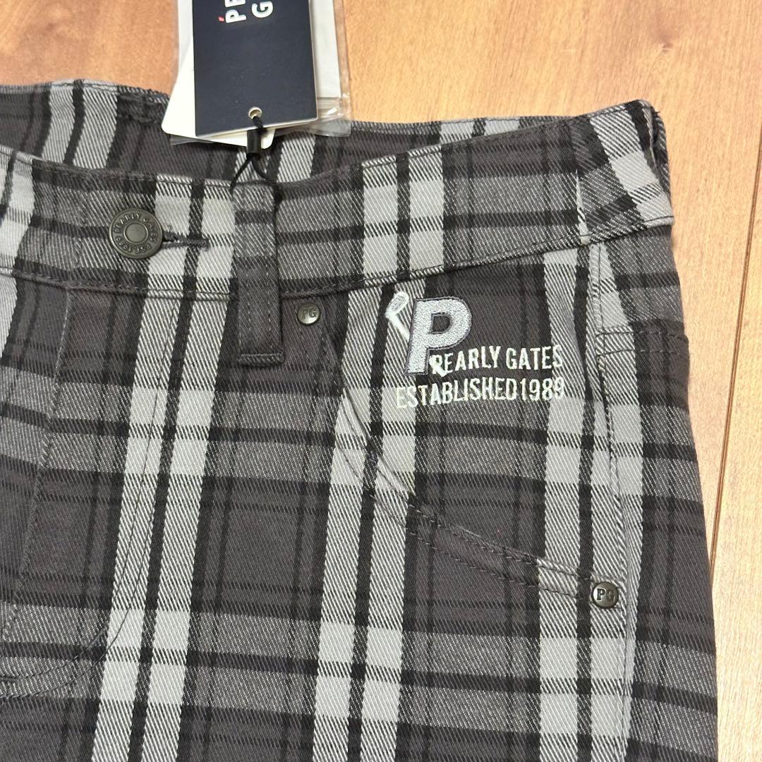 チェック　ロングパンツ　レディース　ゴルフウェア　春秋　サイズXS 新品タグ付き