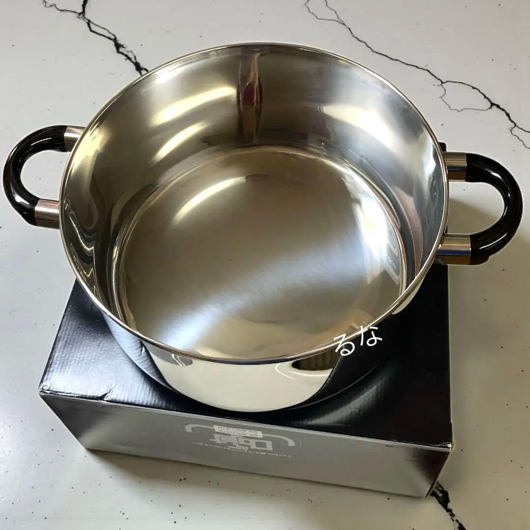 【新品】宮崎製作所 オブジェ 両手鍋 ジャンボ 28cm 8.2L OJ-40