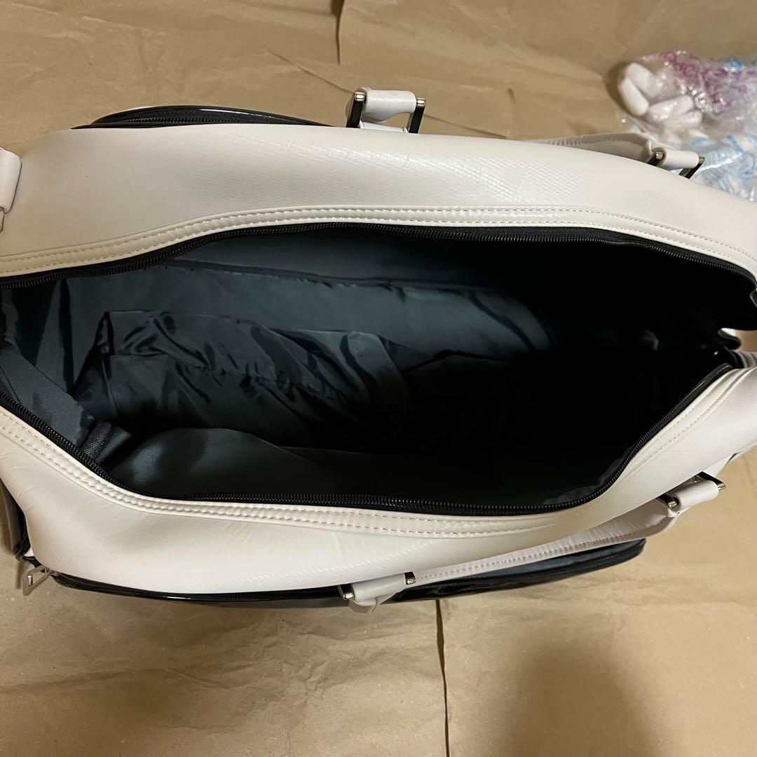 【極美品】 adabat ゴルフバッグ ホワイト 2way ベルト付き ボストン