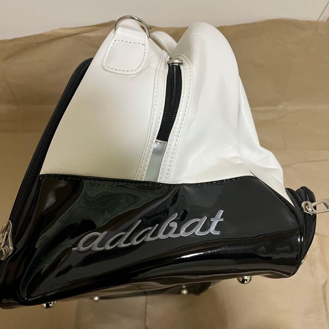 【極美品】 adabat ゴルフバッグ ホワイト 2way ベルト付き ボストン