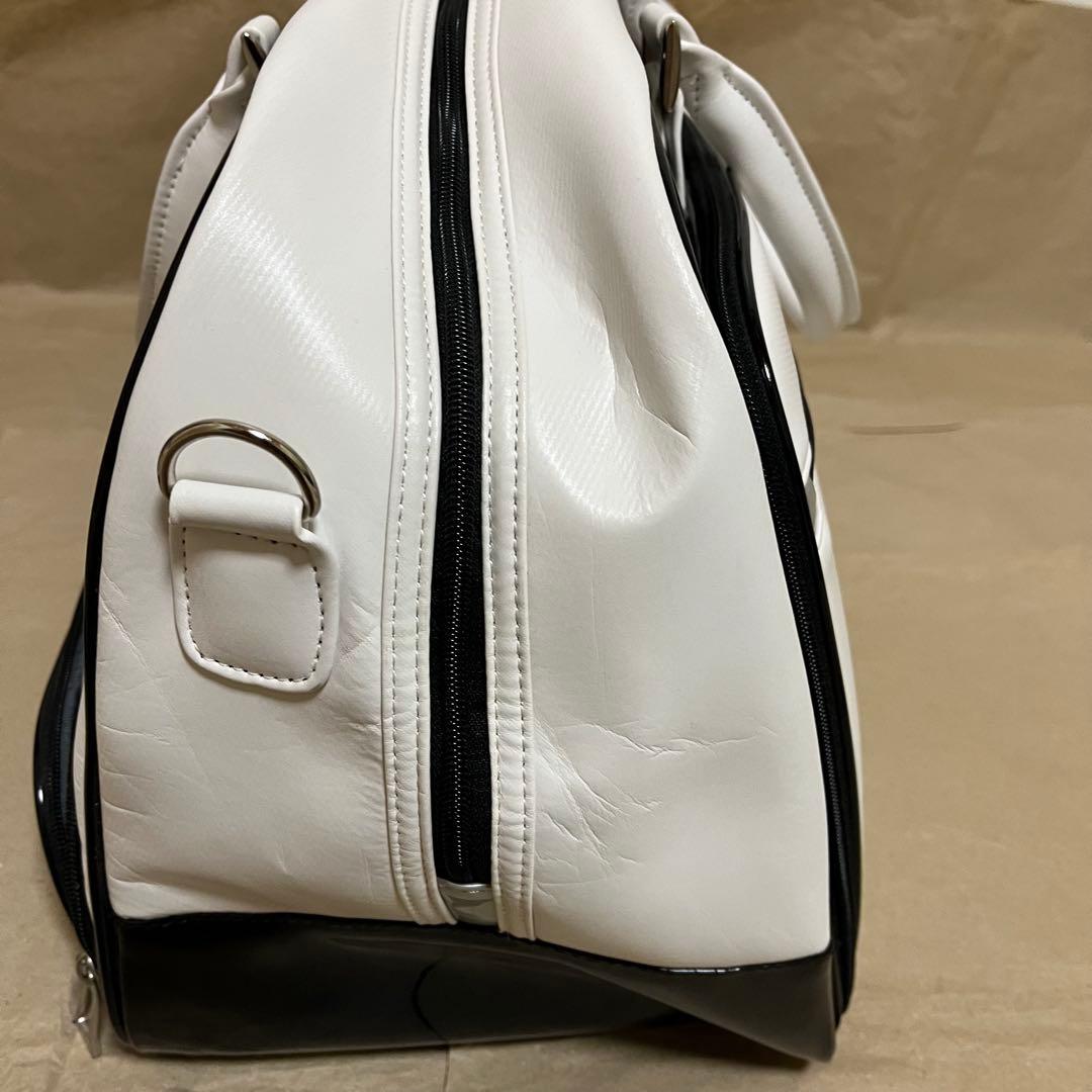 【極美品】 adabat ゴルフバッグ ホワイト 2way ベルト付き ボストン