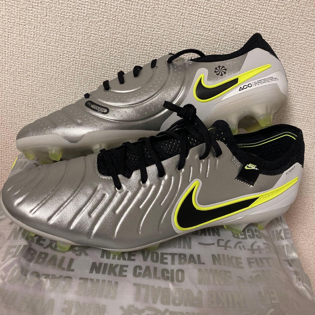 NIKE LEGEND 10 ELITE FG 28.5 レジェンド10 銀黄
