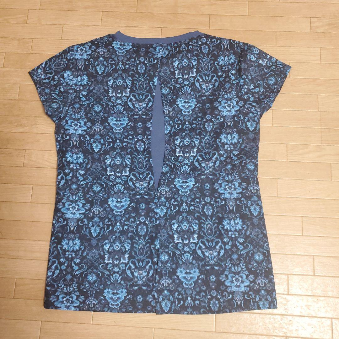 Admiral ブルー フラワーパターン Tシャツ