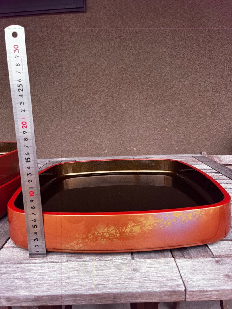 約42cm×約42cm×約7cm 寿司桶　3セット　寿司　皿　昭和レトロ