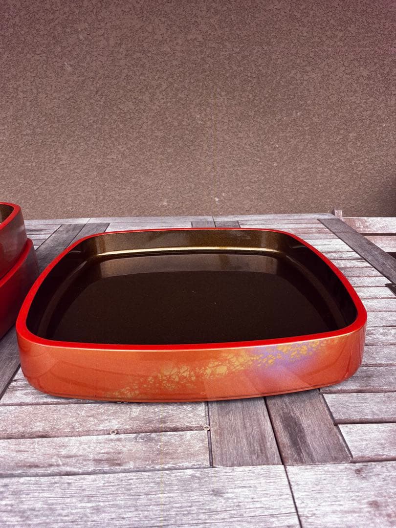 約42cm×約42cm×約7cm 寿司桶　3セット　寿司　皿　昭和レトロ