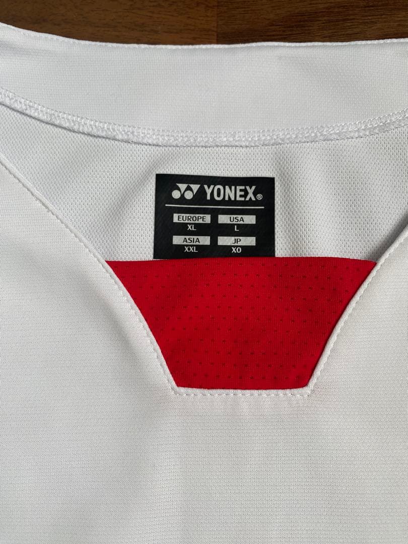 涼*木様 YONEX バドミントンシャツ XOサイズ ホワイト 日本代表