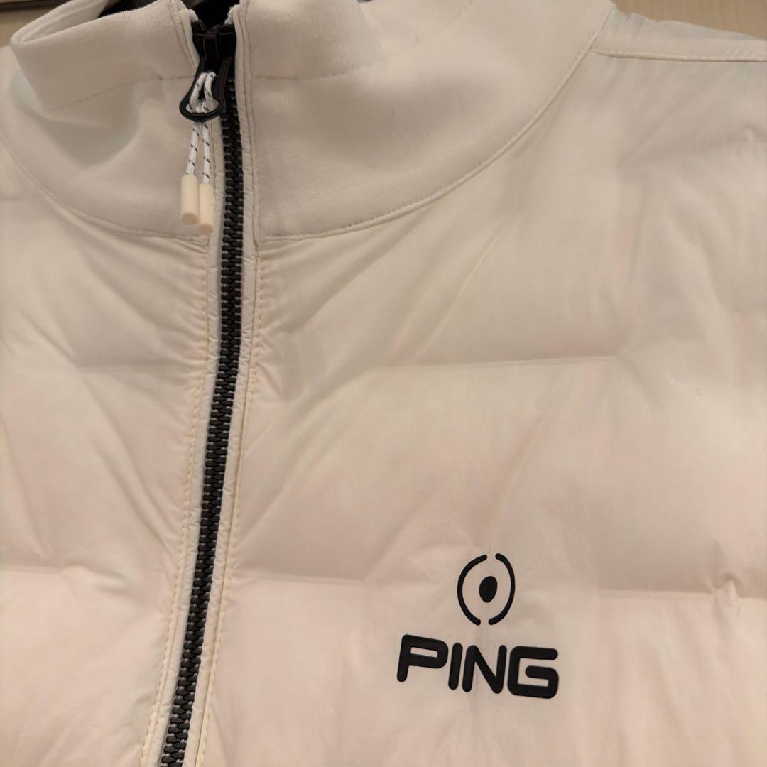 PING ホワイト キルティングジャケット