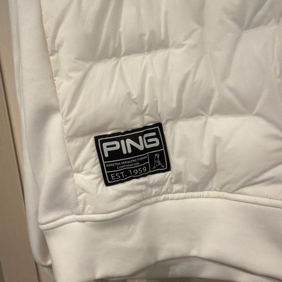 PING ホワイト キルティングジャケット