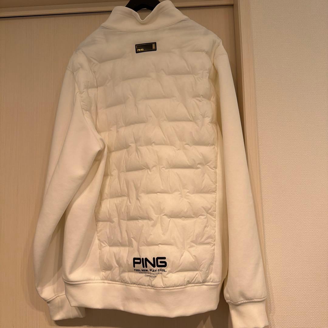 PING ホワイト キルティングジャケット