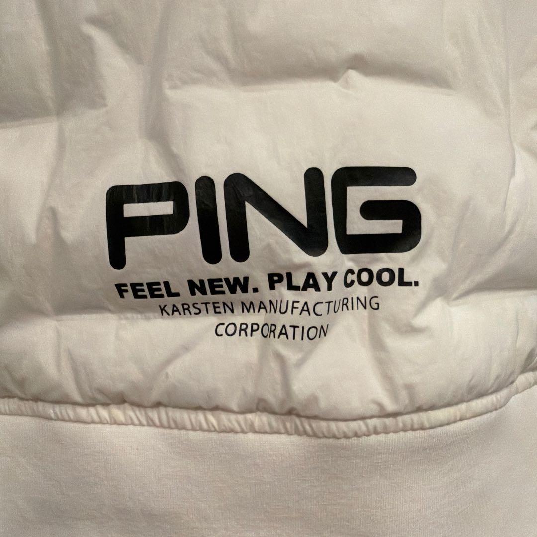 PING ホワイト キルティングジャケット