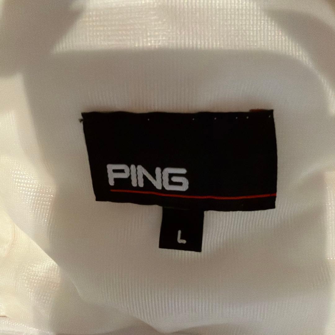 PING ホワイト キルティングジャケット