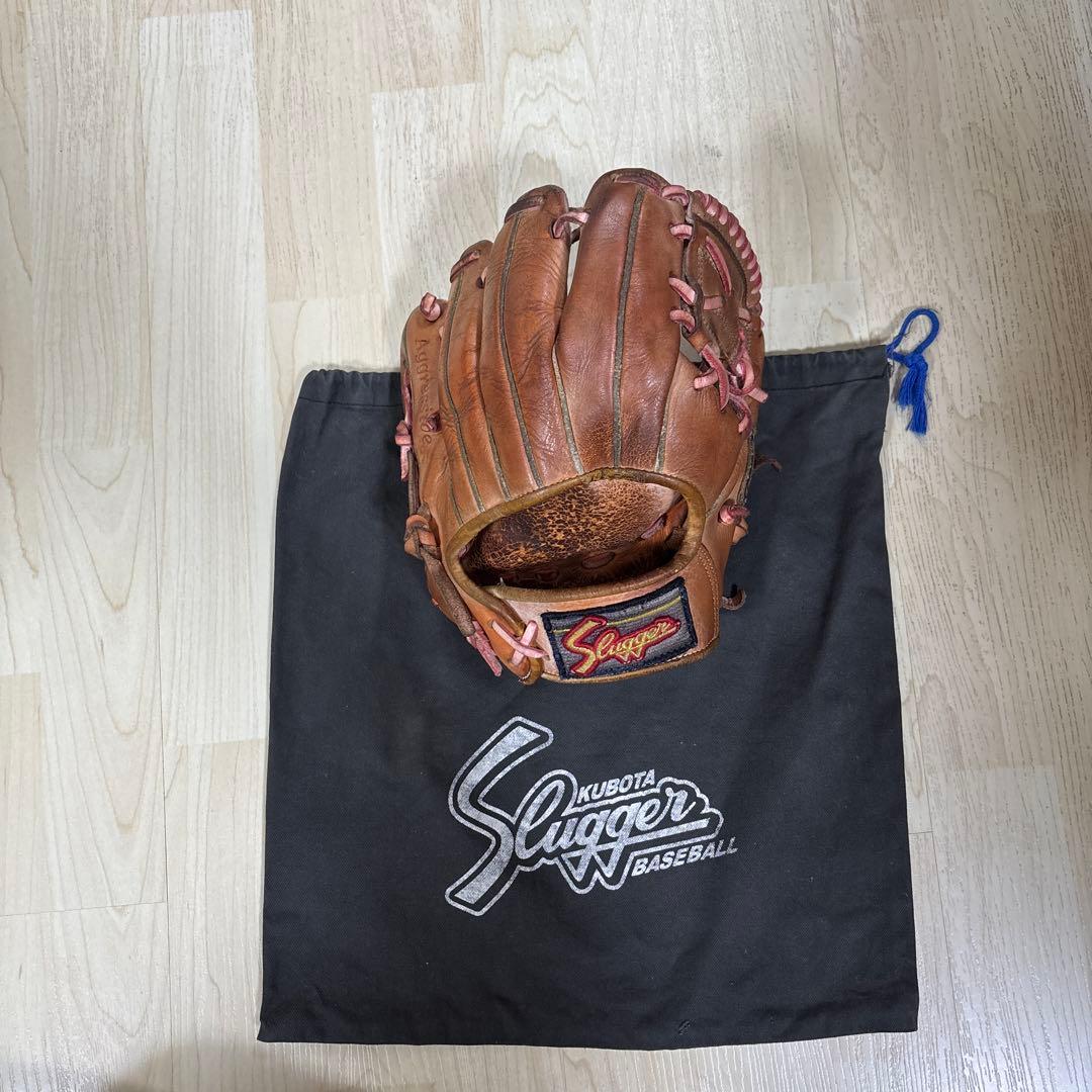Slogger ブラウン レザーグローブ 右投げ用トレーニンググローブ