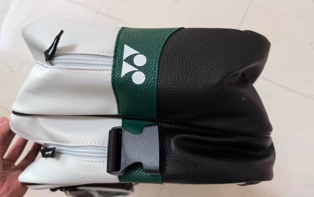 YONEX バドミントンバッグ ホワイト/ブラック/グリーン