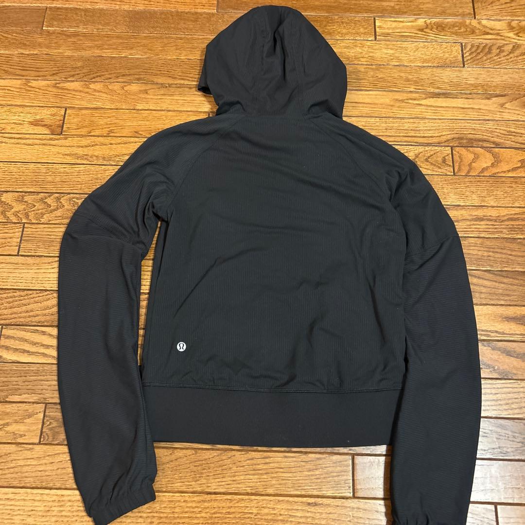 ルルレモン　lululemon リバーシブルフルジップパーカー　黒　サイズS M