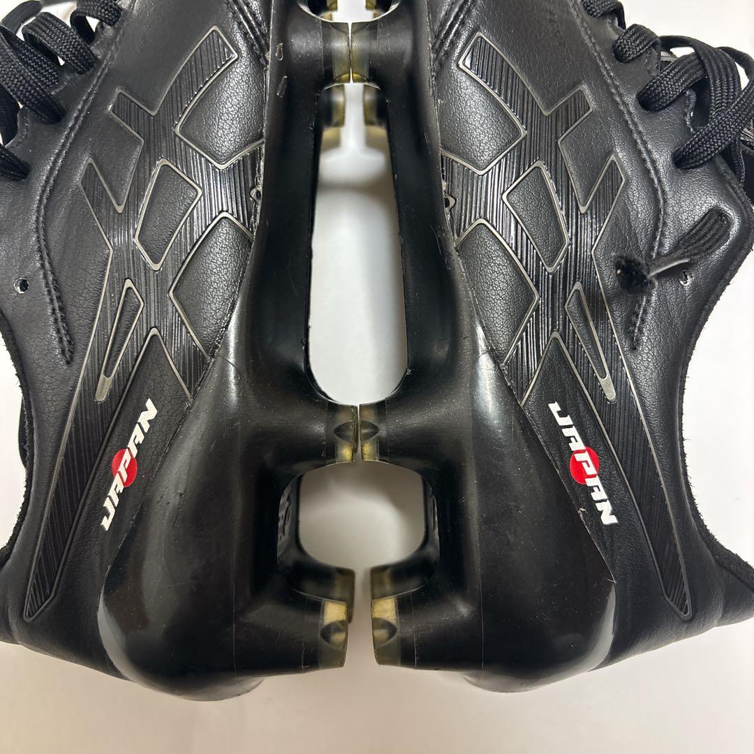 希少❣️asics サッカーシューズ DSライト 24.5　黒　スパイク　軽量