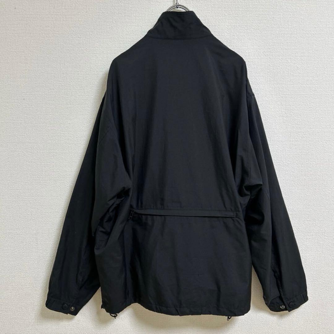 美品　ブラックアンドホワイト ナイロンジャケット L 黒　ポケッタブル