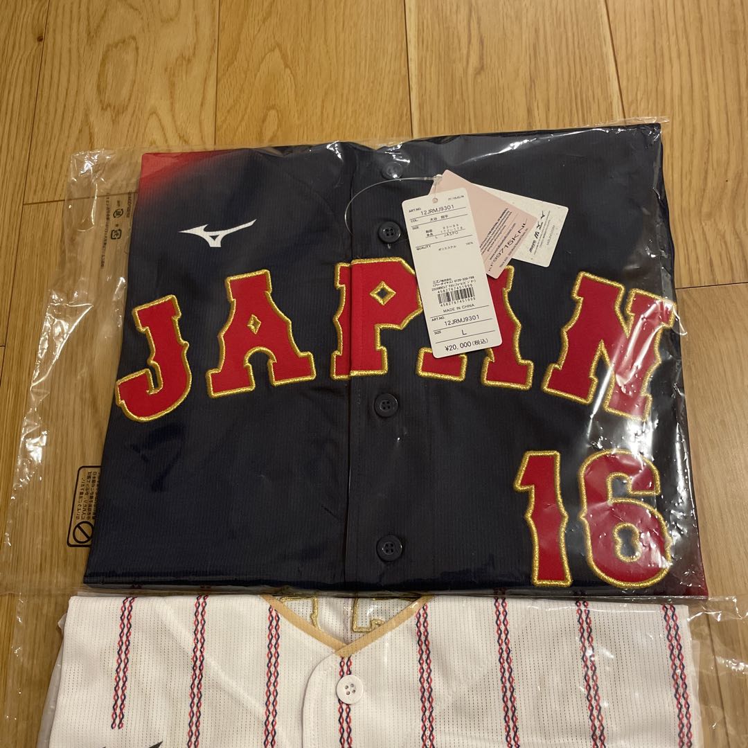 L 2026 WBC 侍ジャパンユニフォーム 大谷翔平 ホーム ビジター セット